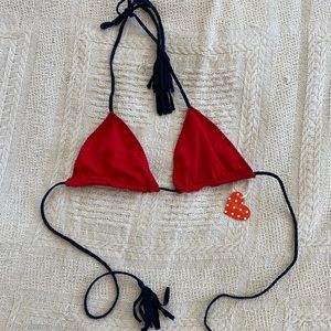 NWT Indah Red Bikini Top